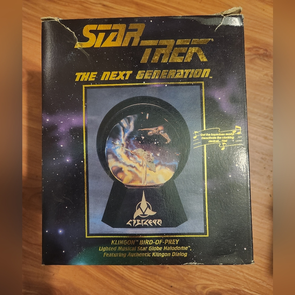 Star Trek Klingon Bird-of-Prey Star Globe